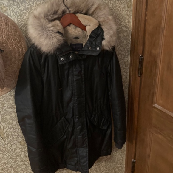 Waxed parka with fur lining and hood - Picture 6 of 7